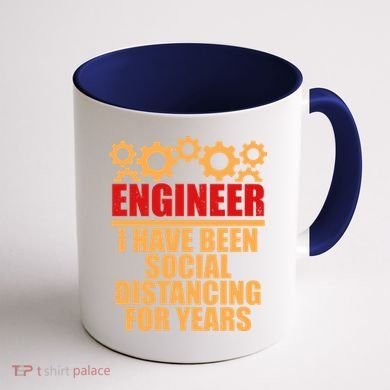 Engineer I Have Been Social Distancing For Years Coffee Mug back