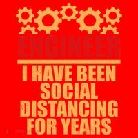Engineer I Have Been Social Distancing For Years Santa Hat thumb 1
