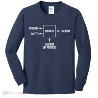 Engineer Sarcasm Diagram Kids Long Sleeve Shirt thumb 0