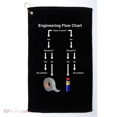 Engineering Flow Chart Golf Towel