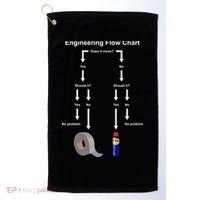 Engineering Flow Chart Golf Towel thumb 0