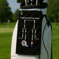 Engineering Flow Chart Golf Towel thumb 2