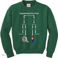 Engineering Flow Chart Kids Sweatshirt thumb 0