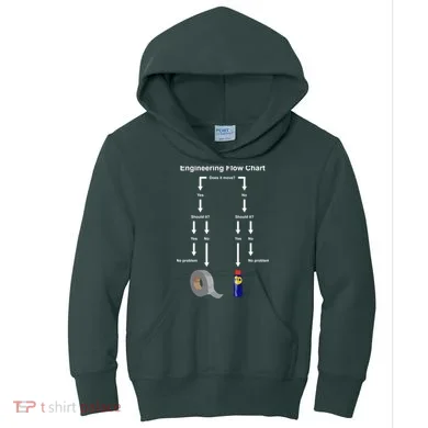 Engineering Flow Chart Kids Hoodie