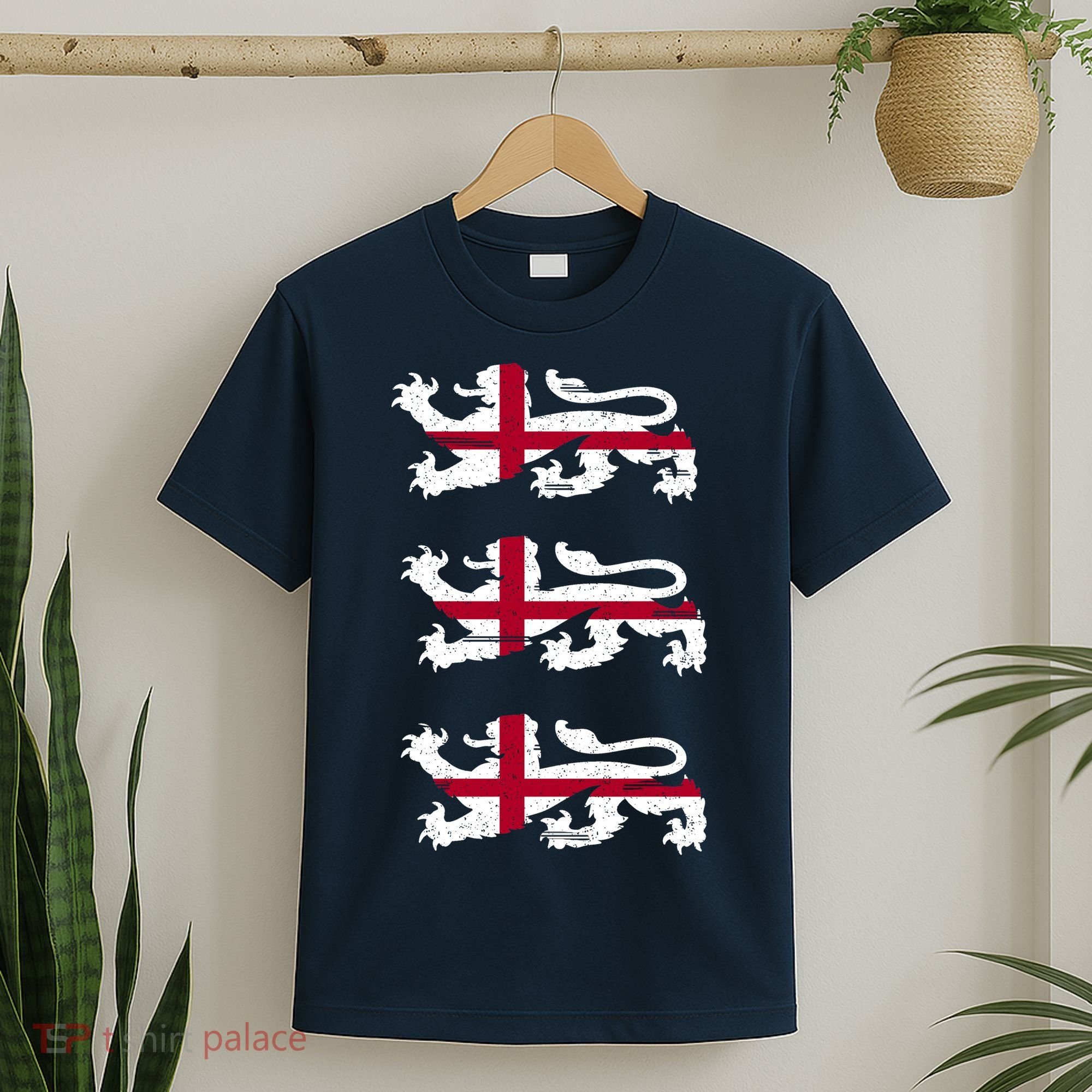 England Euro 21 English Lions Soccer Fan Flag T-Shirt