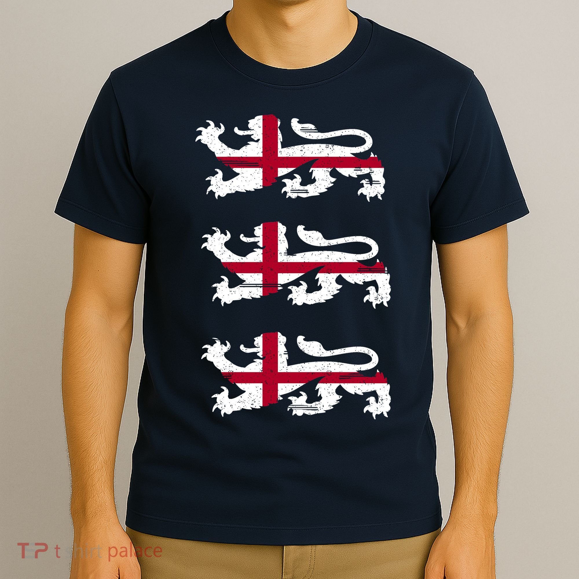 England Euro 21 English Lions Soccer Fan Flag T-Shirt