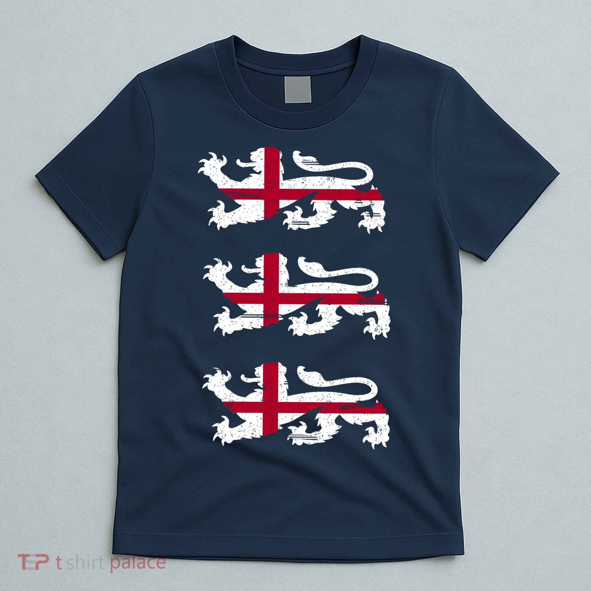 England Euro 21 English Lions Soccer Fan Flag T-Shirt