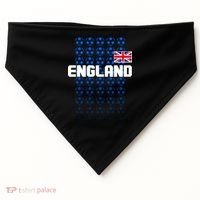 England Flag Soccer Ball Futbol Pattern USA-Made Doggie Bandana thumb 0