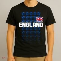England Flag Soccer Ball Futbol Pattern T-Shirt thumb 3