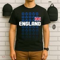 England Flag Soccer Ball Futbol Pattern T-Shirt thumb 6