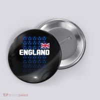 England Flag Soccer Ball Futbol Pattern Button thumb 0