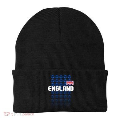 England Flag Soccer Ball Futbol Pattern Beanie