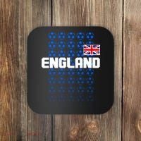 England Flag Soccer Ball Futbol Pattern Coaster thumb 0