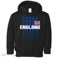 England Flag Soccer Ball Futbol Pattern Toddler Hoodie thumb 0