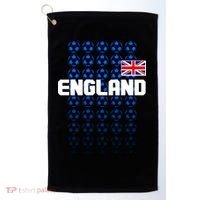 England Flag Soccer Ball Futbol Pattern Golf Towel thumb 0