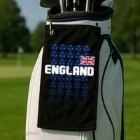 England Flag Soccer Ball Futbol Pattern Golf Towel thumb 2