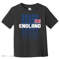 England Flag Soccer Ball Futbol Pattern Toddler T-Shirt thumb 0
