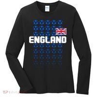 England Flag Soccer Ball Futbol Pattern Women's Long Sleeve Shirt thumb 0