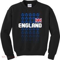 England Flag Soccer Ball Futbol Pattern Kids Sweatshirt thumb 0