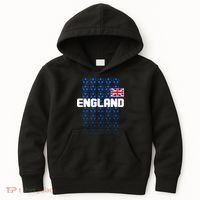 England Flag Soccer Ball Futbol Pattern Kids Hoodie thumb 0