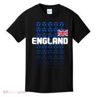 England Flag Soccer Ball Futbol Pattern Kids T-Shirt thumb 0