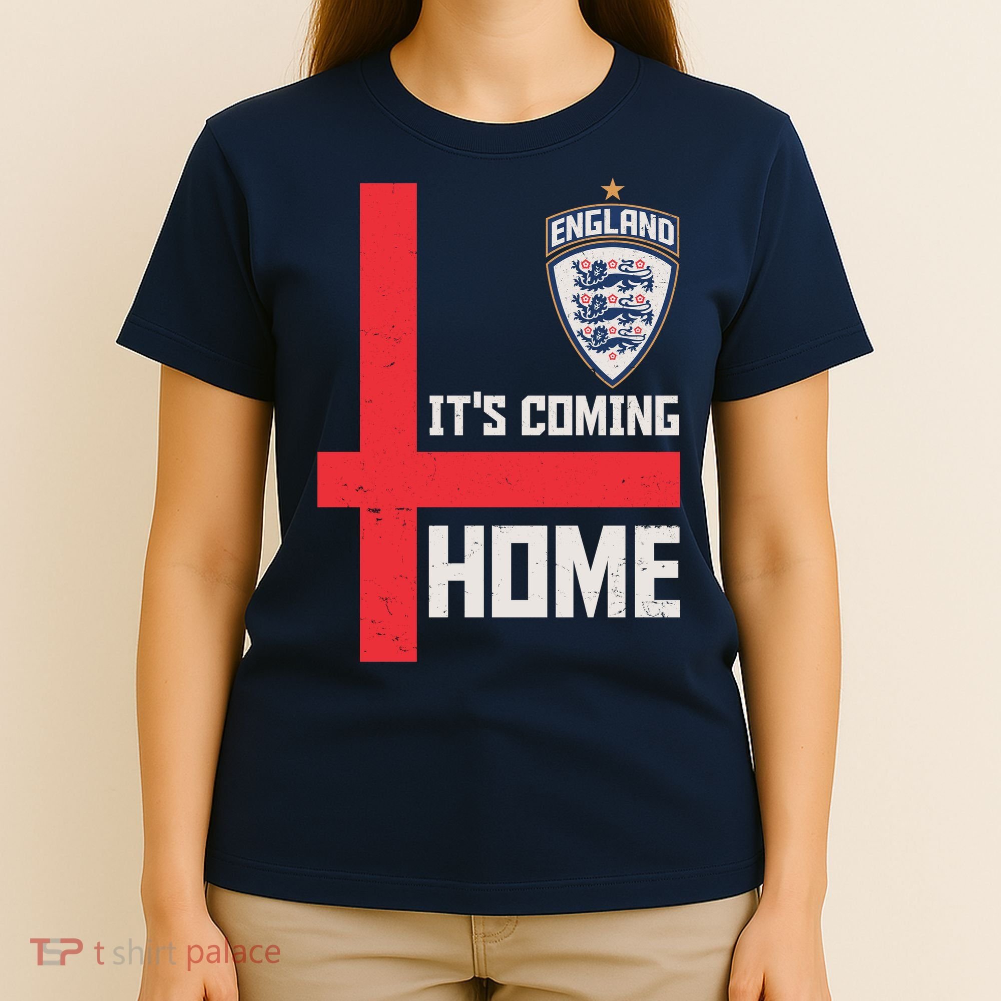 England It's Coming Home Soccer Jersey Futbol T-Shirt