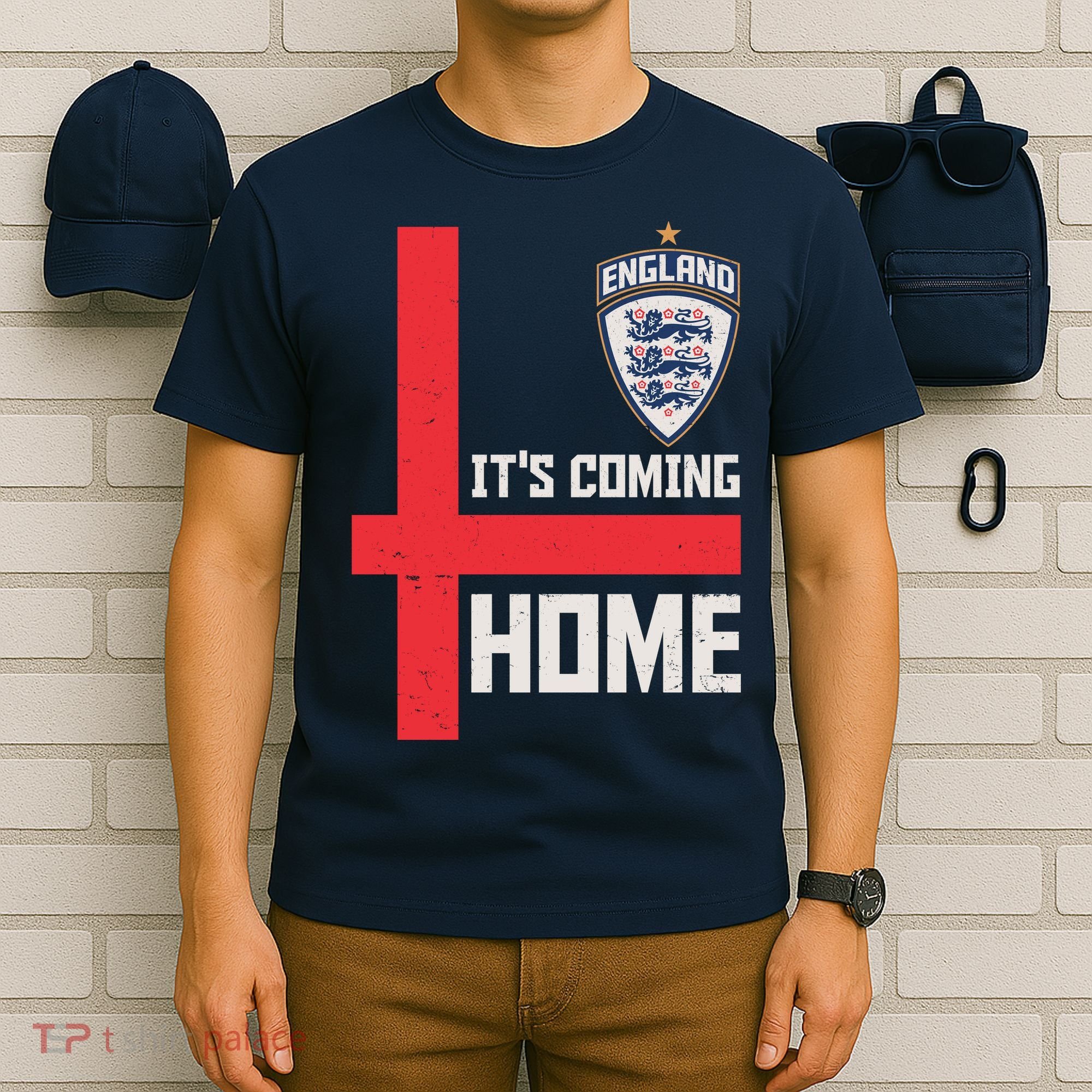 England It's Coming Home Soccer Jersey Futbol T-Shirt