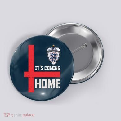 England It's Coming Home Soccer Jersey Futbol Button