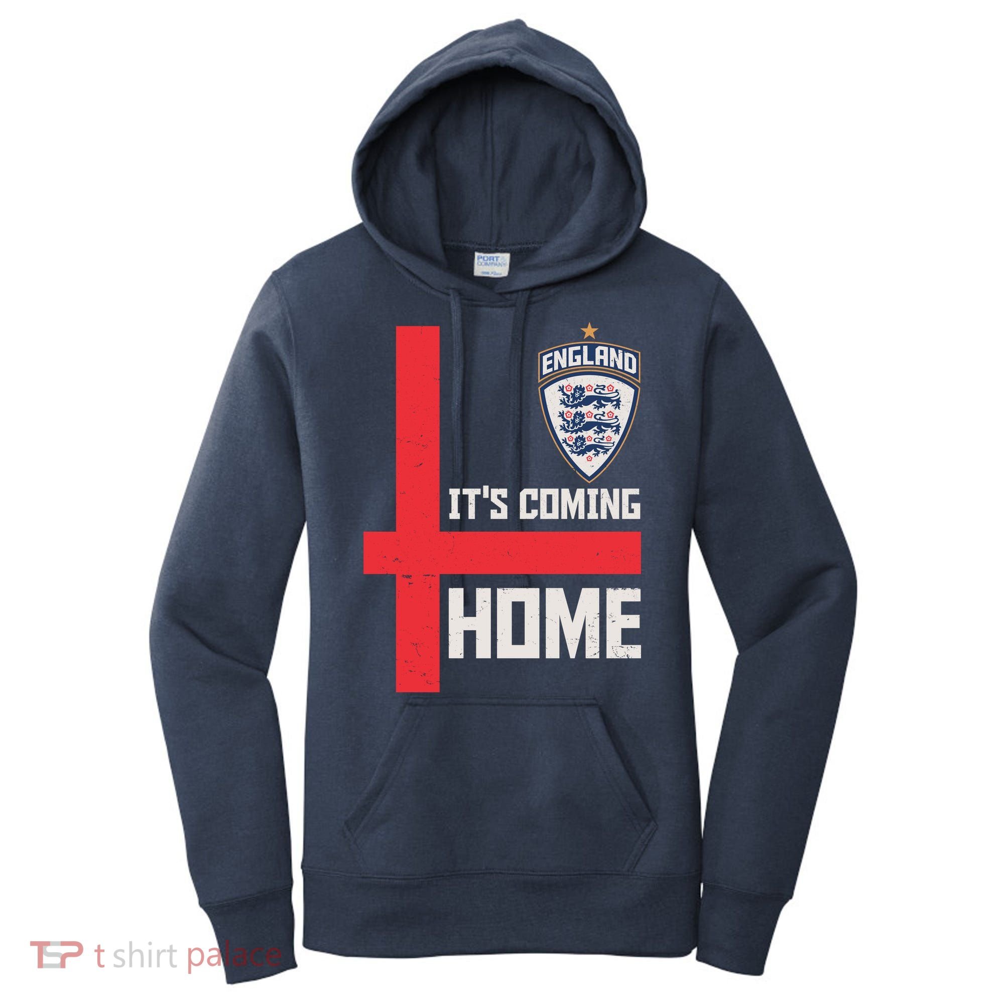 England It's Coming Home Soccer Jersey Futbol Women's Hoodie