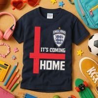 England It's Coming Home Soccer Jersey Futbol Kids T-Shirt thumb 3