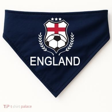 England Soccer English Flag USA-Made Doggie Bandana