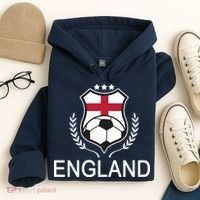 England Soccer English Flag Hoodie thumb 4