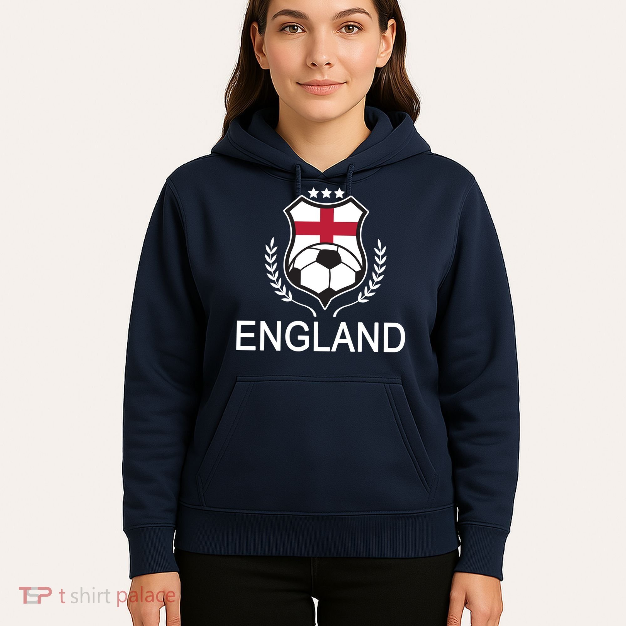 England Soccer English Flag Hoodie