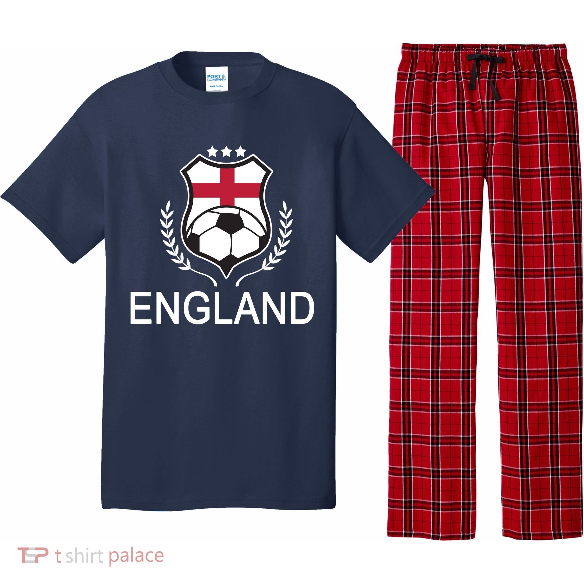 England Soccer English Flag Pajama Set
