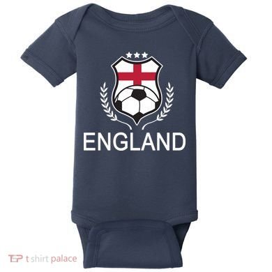 England Soccer English Flag Baby Bodysuit
