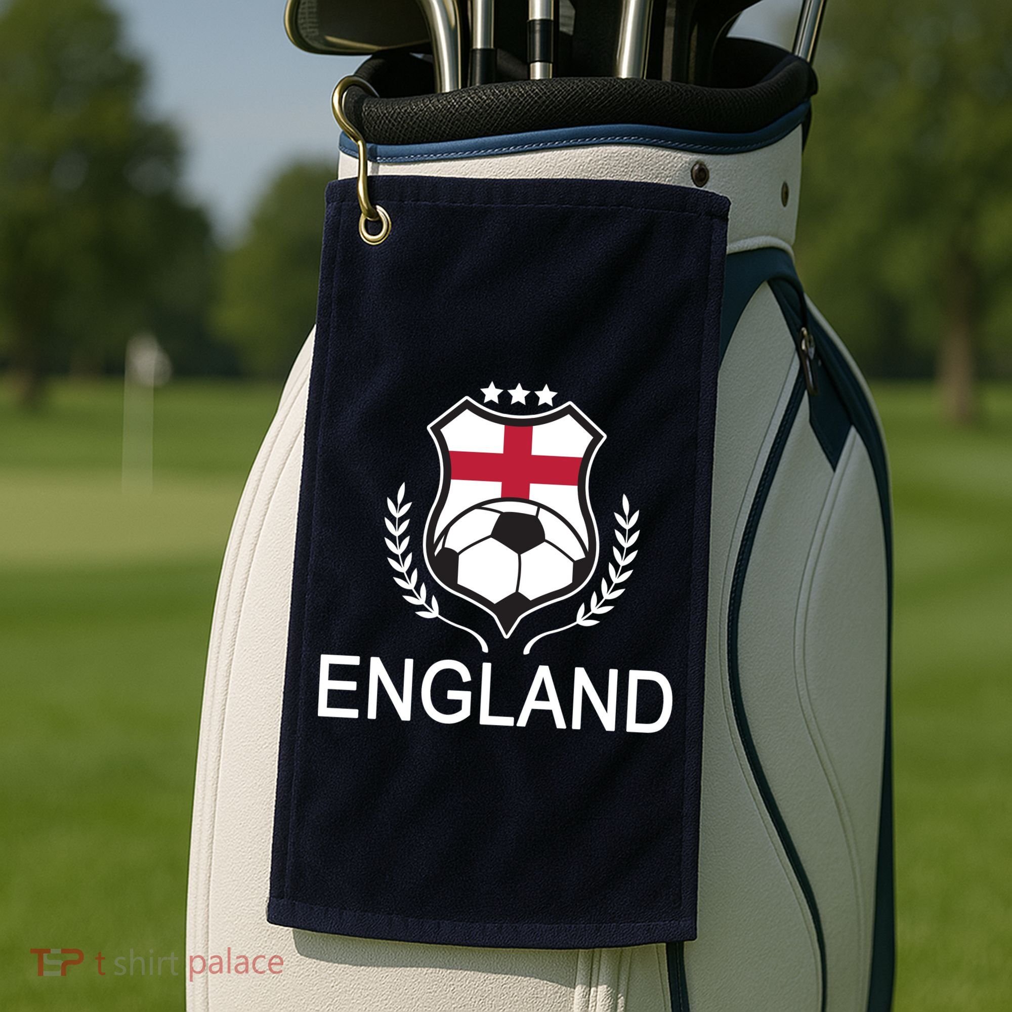 England Soccer English Flag Golf Towel