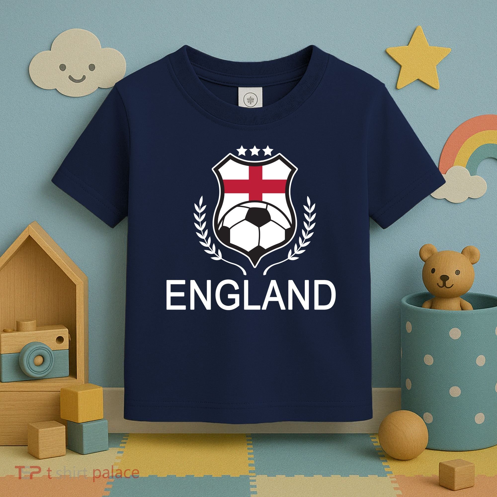 England Soccer English Flag Toddler T-Shirt