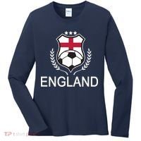 England Soccer English Flag Women's Long Sleeve Shirt thumb 0