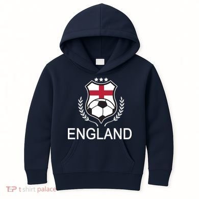 England Soccer English Flag Kids Hoodie