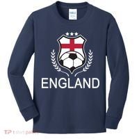 England Soccer English Flag Kids Long Sleeve Shirt thumb 0
