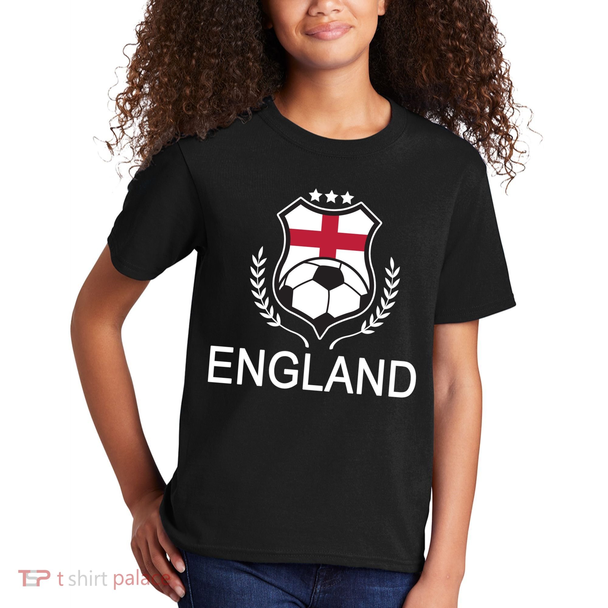 England Soccer English Flag Kids T-Shirt