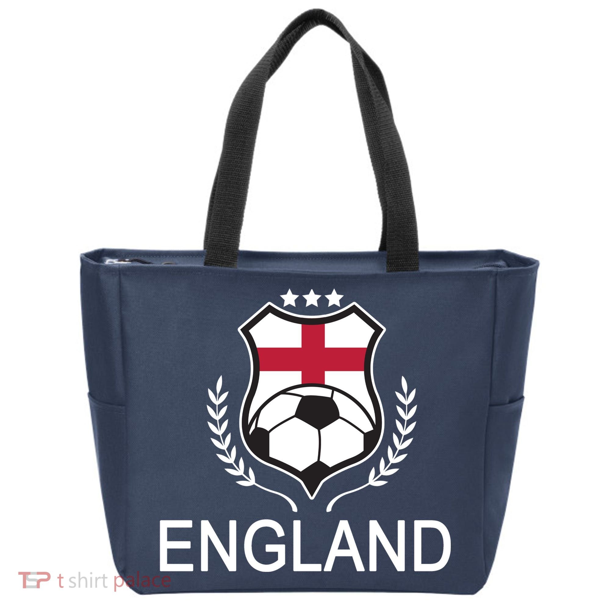 England Soccer English Flag Tote Bag