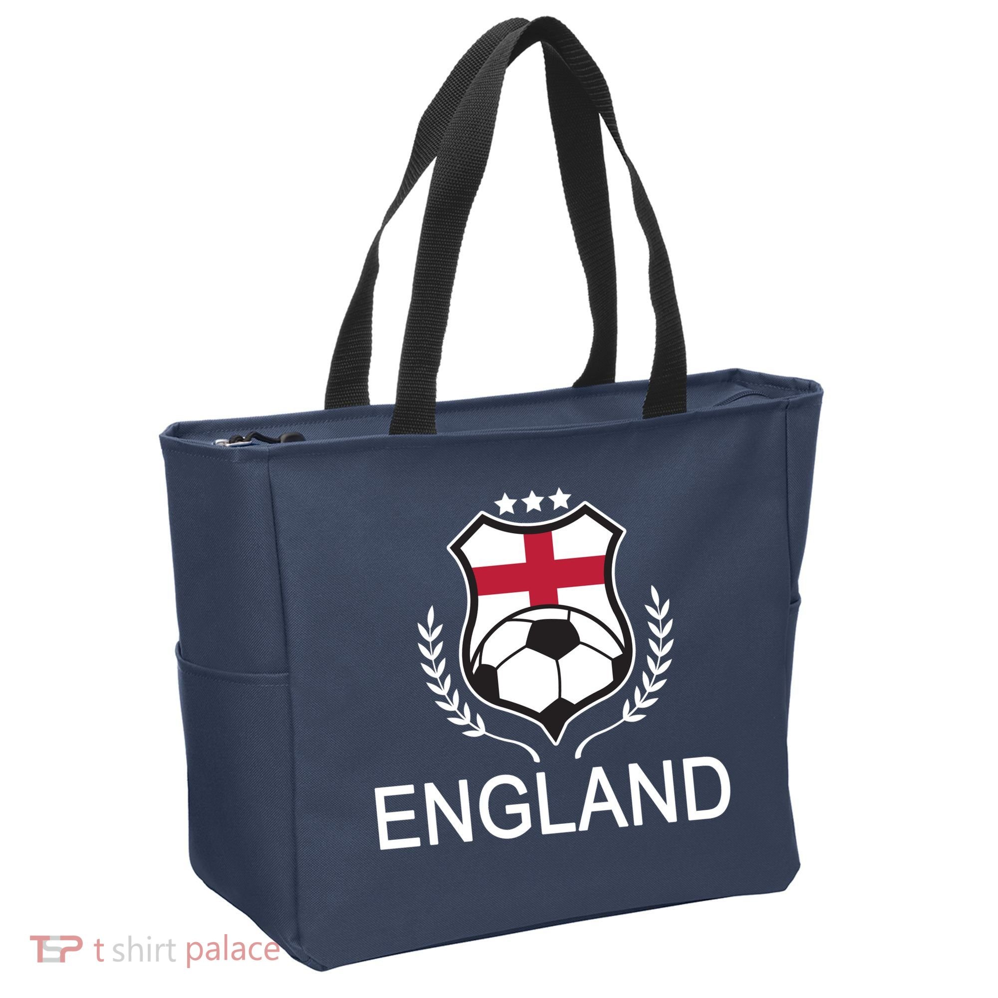 England Soccer English Flag Tote Bag