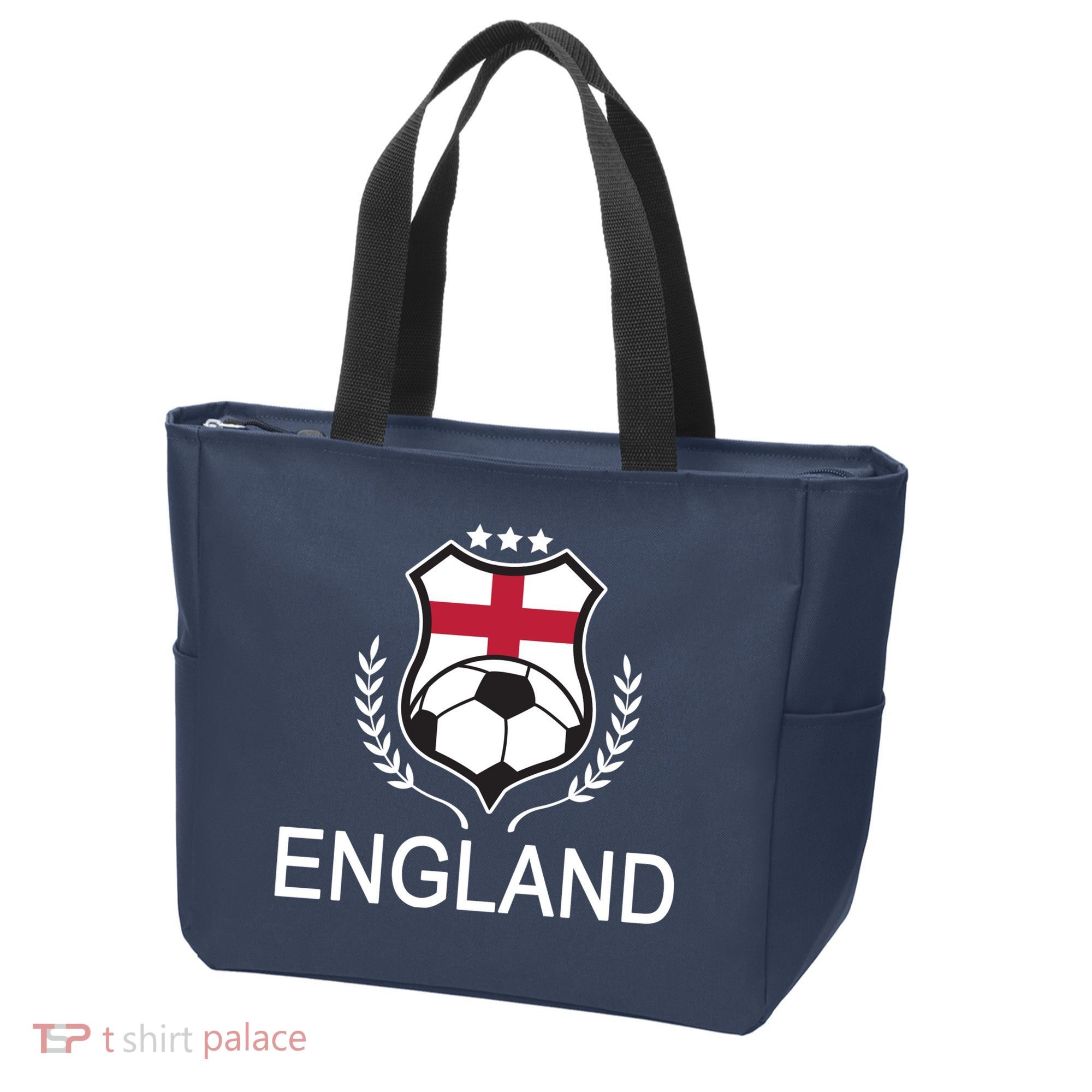 England Soccer English Flag Tote Bag