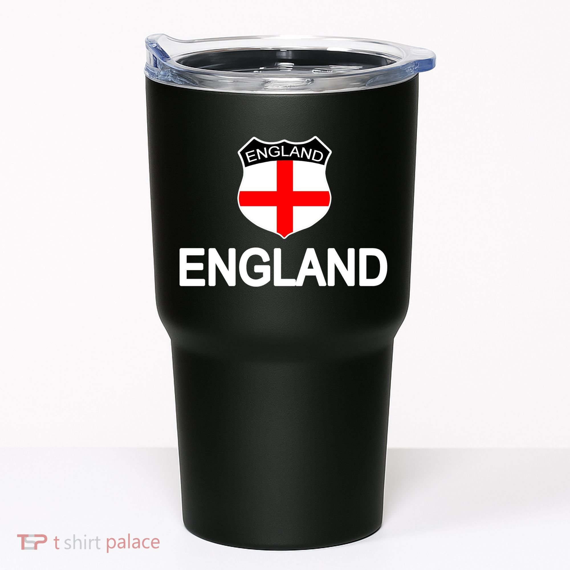 England Soccer Fan English Crest Flag Tumbler