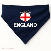 England Soccer Fan English Crest Flag USA-Made Doggie Bandana thumb 0