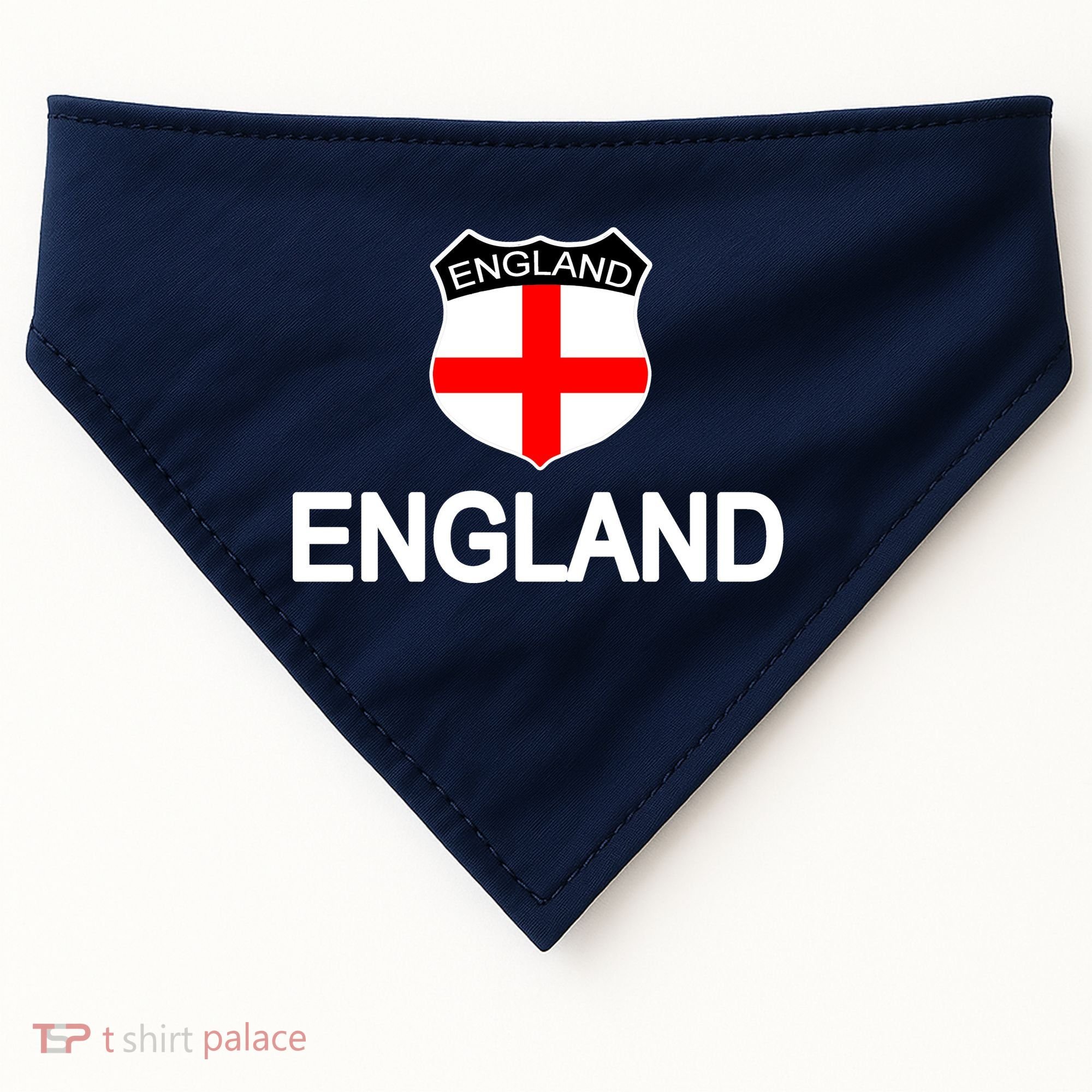 England Soccer Fan English Crest Flag USA-Made Doggie Bandana