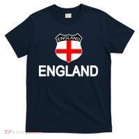 England Soccer Fan English Crest Flag T-Shirt thumb 0