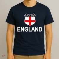 England Soccer Fan English Crest Flag T-Shirt thumb 3