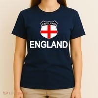 England Soccer Fan English Crest Flag T-Shirt thumb 4